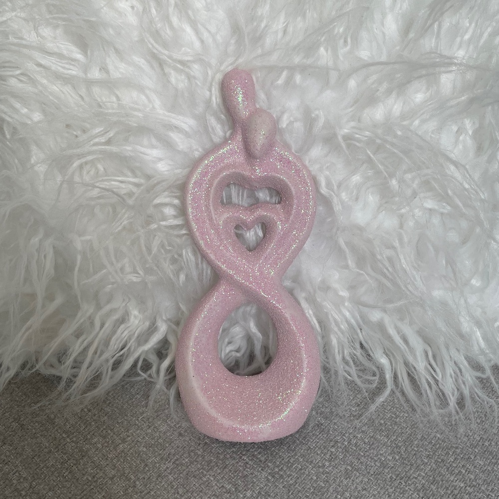 Couple + Infinity Sparkly Pink Decor